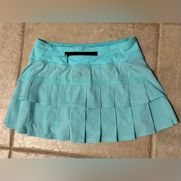 Rare Lululemon Run Pace Setter Skirt Angel Blue Size 4 – Retired 2012 Edition - Picture 12 of 13